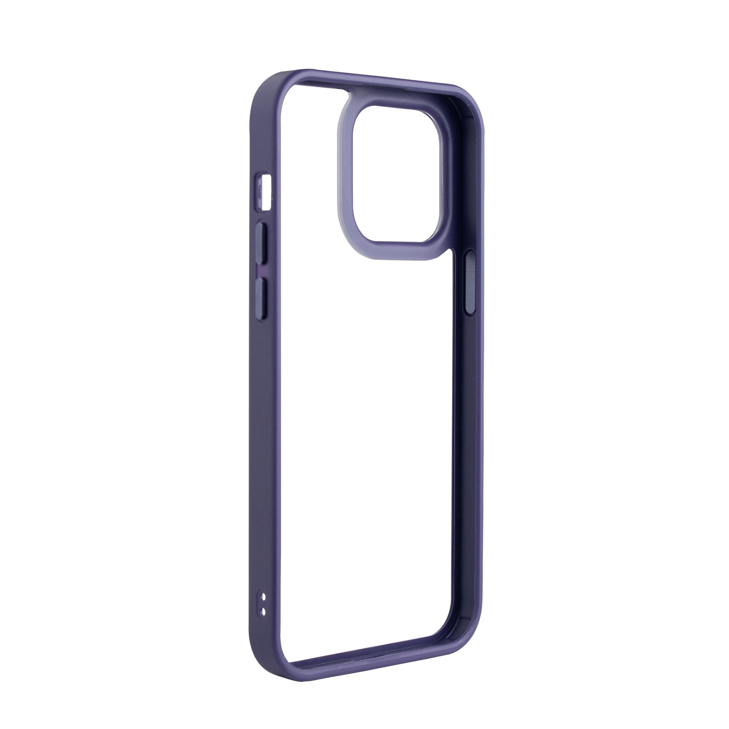 J-Case Deep Purple Transparent Back Case with Borders